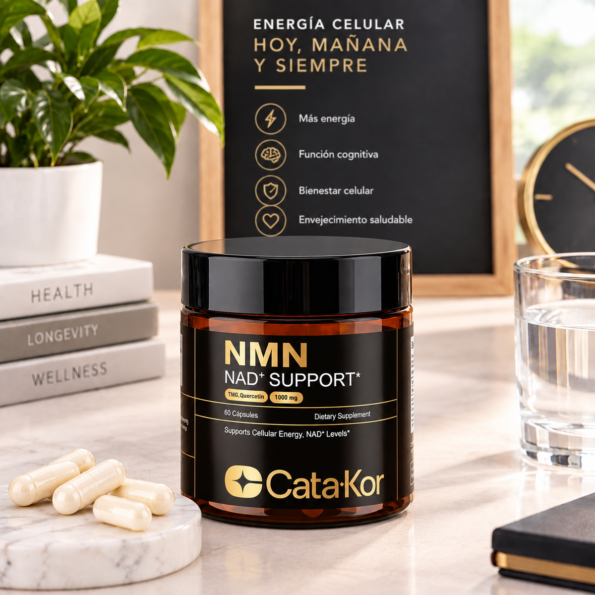 ⚡ NMN NAD+ Support – Energía Celular y Bienestar -- 60 cápsulas