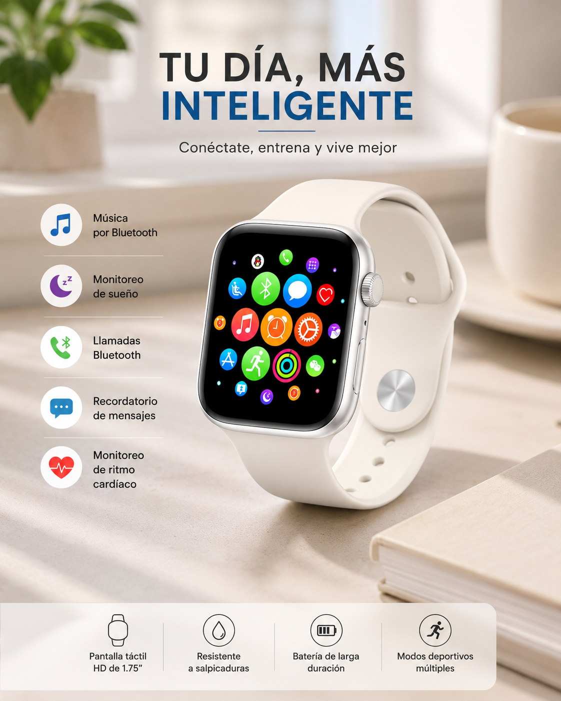RELOJ/ SMARTWATCH T500
