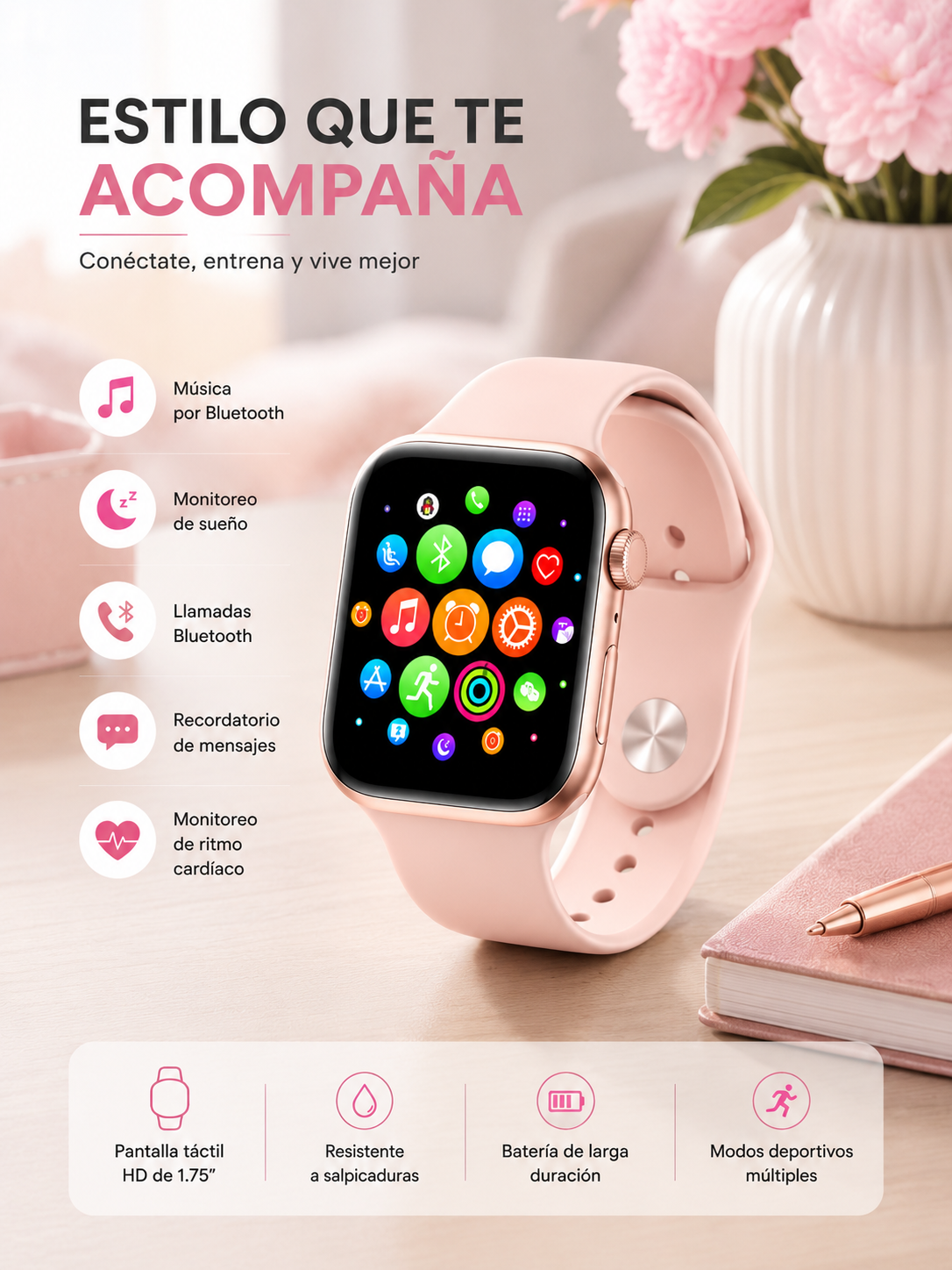 RELOJ/ SMARTWATCH T500