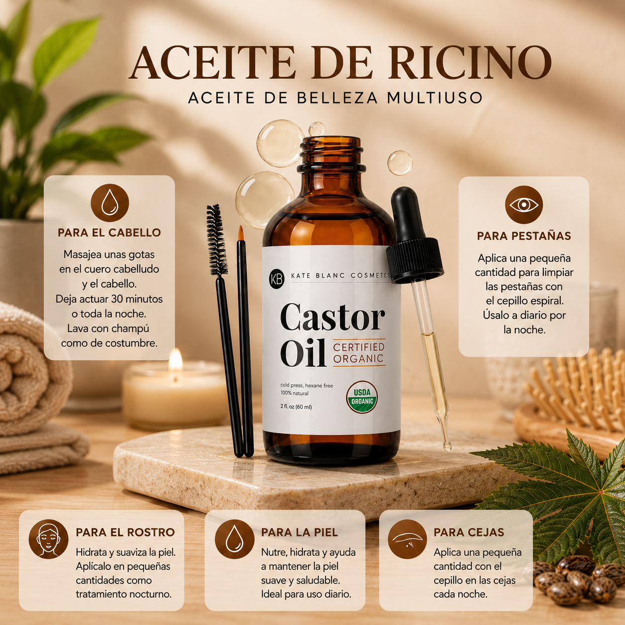 ACEITE DE CASTOR OIL ORGÁNICO PREMIUM