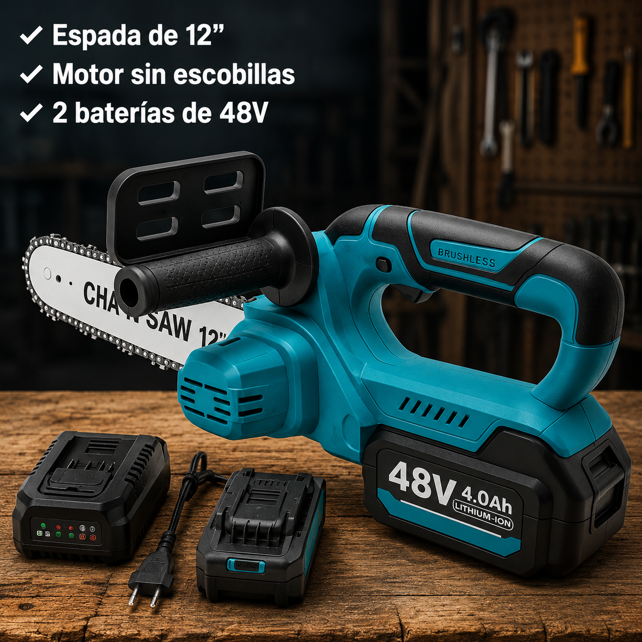 SIERRA ELECTRICA JBN-12 2 BATERIAS 48V