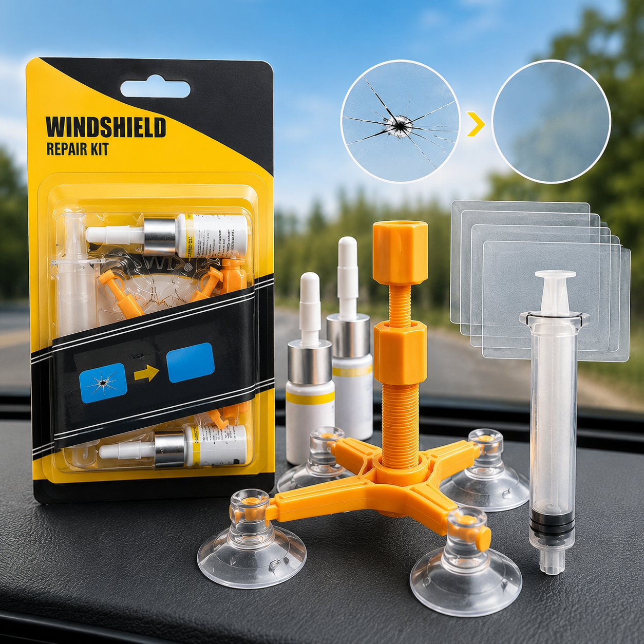 KIT DE REPARACION DE CRISTALES