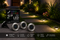 SET DE 4 LUCES LED PARA JARDÍN CON PANEL SOLAR SL-600