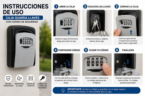 CAJA DE SEGURIDAD PARA LLAVES