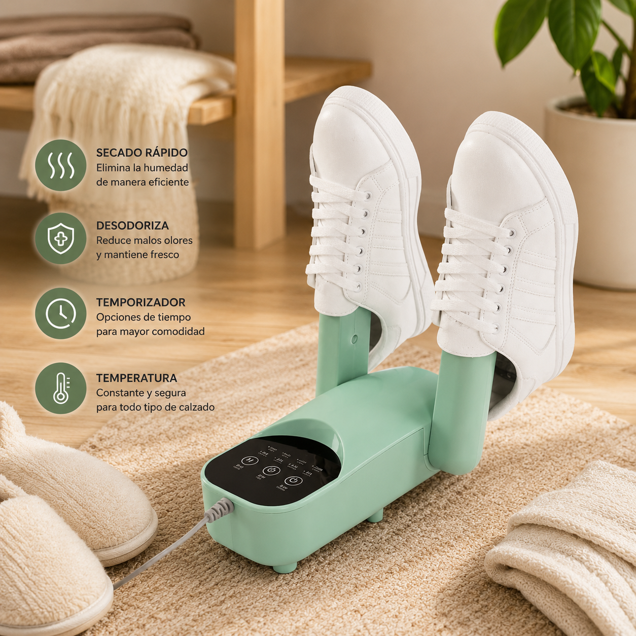 SECADOR DE ZAPATOS MULTIFUNCIONAL