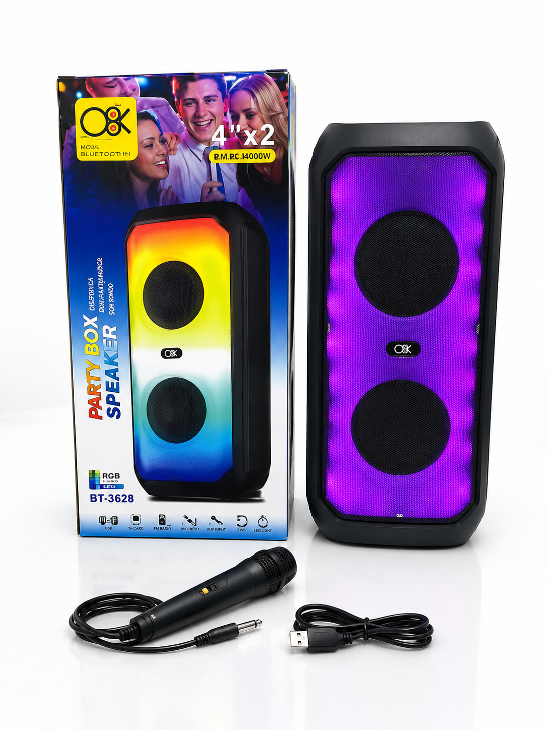 BOCINA DOBLE DE 8 PULGADAS
